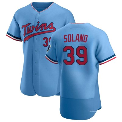 Men's Donovan Solano Minnesota Twins Authentic Light Blue Alternate Jersey