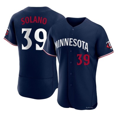 Men's Donovan Solano Minnesota Twins Authentic Navy Alternate Jersey