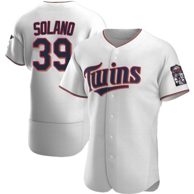 Men's Donovan Solano Minnesota Twins Authentic White Home Jersey