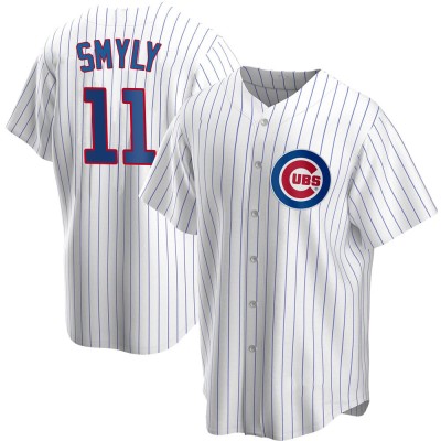 Men's Drew Smyly Chicago Cubs Replica White Home Jersey