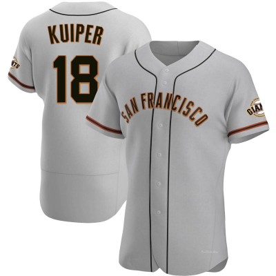 Men's Duane Kuiper San Francisco Giants Authentic Gray Road Jersey