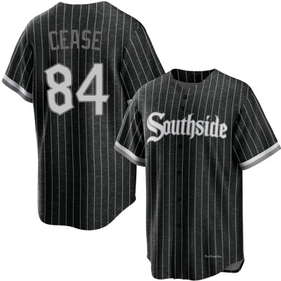 Men's Dylan Cease Chicago White Sox Replica Black 2021 City Connect Jersey