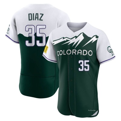 Men's Elias Diaz Colorado Rockies Authentic Green 2022 City Connect Jersey