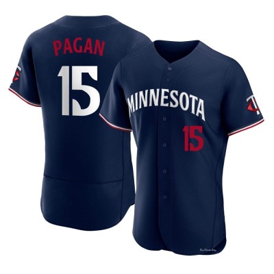 Men's Emilio Pagan Minnesota Twins Authentic Navy Alternate Jersey