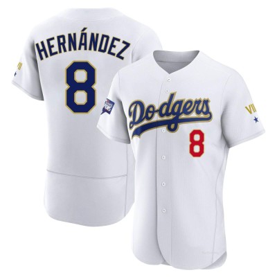 Men's Enrique Hernandez Los Angeles Dodgers Authentic White/Gold 2021 Gold Program Player Jersey