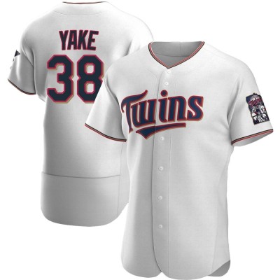 Men's Ernie Yake Minnesota Twins Authentic White Home Jersey