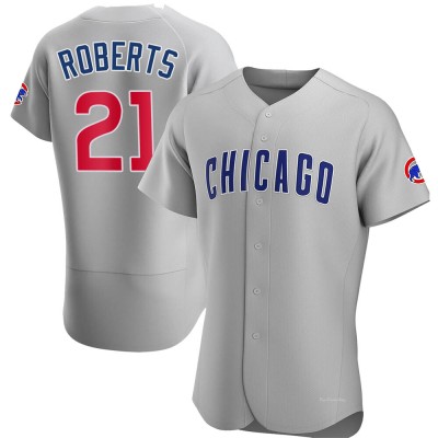 Men's Ethan Roberts Chicago Cubs Authentic Gray Road Jersey