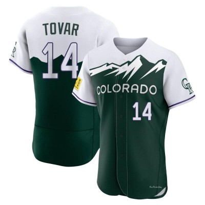 Men's Ezequiel Tovar Colorado Rockies Authentic Green 2022 City Connect Jersey