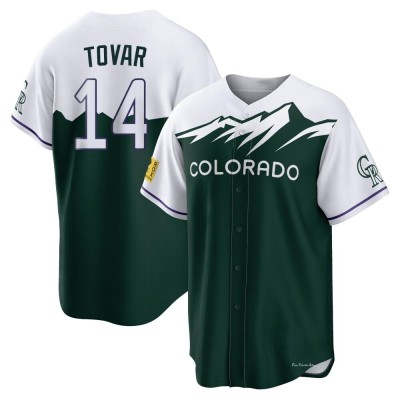 Men's Ezequiel Tovar Colorado Rockies Replica Green 2022 City Connect Jersey