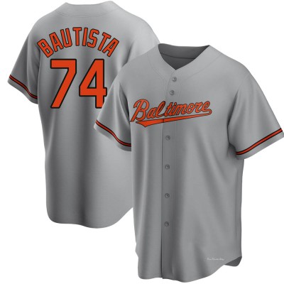 Men's Felix Bautista Baltimore Orioles Replica Gray Road Jersey