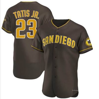 Men's Fernando Tatis Jr. San Diego Padres Authentic Brown Road Jersey