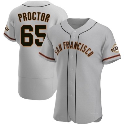 Men's Ford Proctor San Francisco Giants Authentic Gray Road Jersey