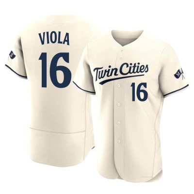 Men's Frank Viola Minnesota Twins Authentic Cream Alternate 2023 Jersey