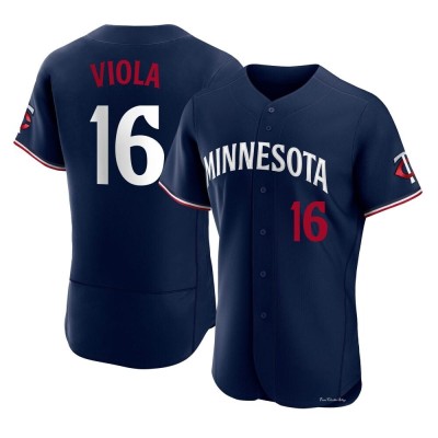 Men's Frank Viola Minnesota Twins Authentic Navy Alternate Jersey