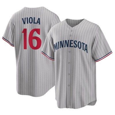 Men's Frank Viola Minnesota Twins Replica Gray Road Jersey