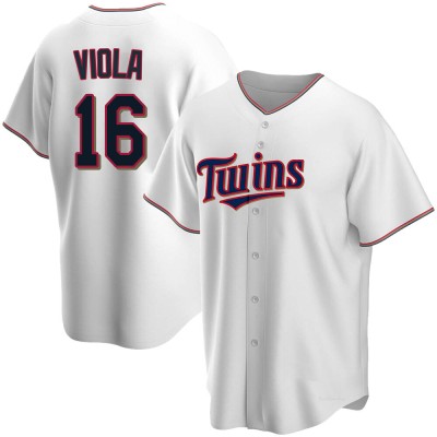 Men's Frank Viola Minnesota Twins Replica White Home Jersey