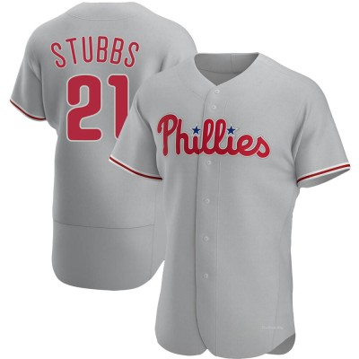 Men's Garrett Stubbs Philadelphia Phillies Authentic Gray Road Jersey