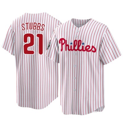 Men's Garrett Stubbs Philadelphia Phillies Replica White 2022 World Series Home Jersey