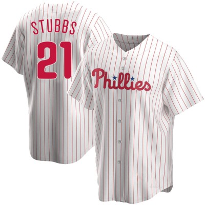 Men's Garrett Stubbs Philadelphia Phillies Replica White Home Jersey