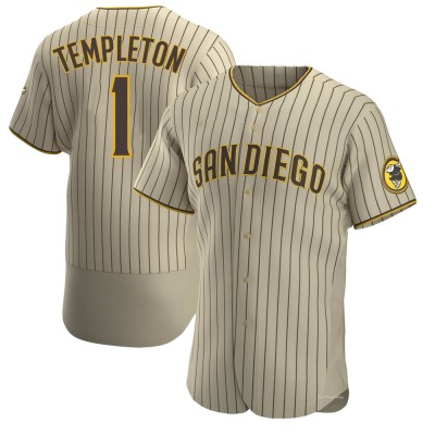 Men's Garry Templeton San Diego Padres Authentic Tan/Brown Alternate Jersey