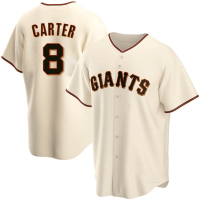 Men's Gary Carter San Francisco Giants Replica Cream Home Jersey