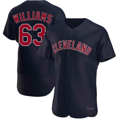 Men's Gavin Williams Cleveland Guardians Authentic Navy Alternate Jersey