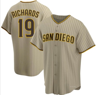 Men's Gene Richards San Diego Padres Replica Sand/Brown Alternate Jersey