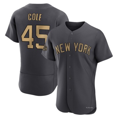 Men's Gerrit Cole New York Yankees Game Charcoal Authentic 2022 All-Star Jersey