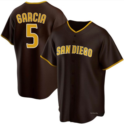 Men's Greg Garcia San Diego Padres Replica Brown Road Jersey