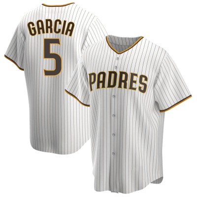 Men's Greg Garcia San Diego Padres Replica White/Brown Home Jersey