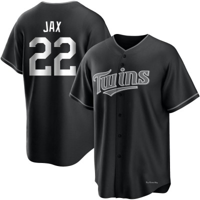 Men's Griffin Jax Minnesota Twins Replica Black/White Jersey