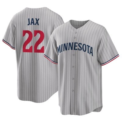 Men's Griffin Jax Minnesota Twins Replica Gray Road Jersey