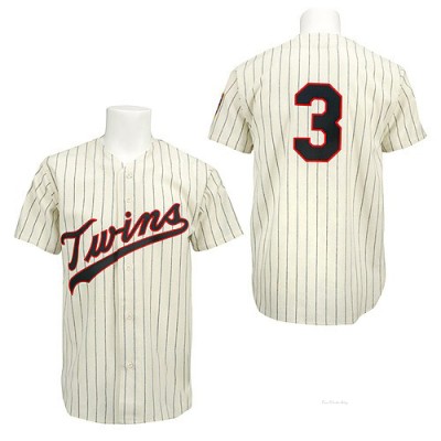 Men's Harmon Killebrew Minnesota Twins Authentic Cream/Black Strip Throwback Jersey