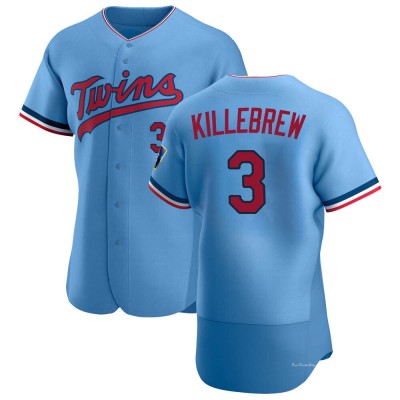 Men's Harmon Killebrew Minnesota Twins Authentic Light Blue Alternate Jersey