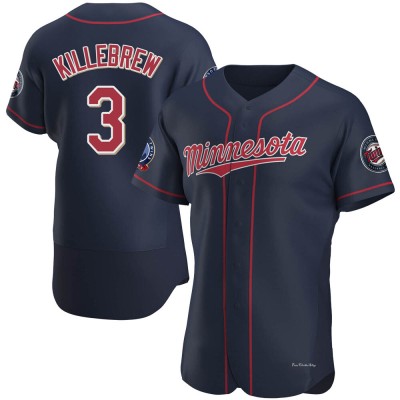 Men's Harmon Killebrew Minnesota Twins Authentic Navy Alternate 60th Season Jersey