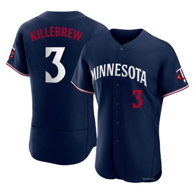 Men's Harmon Killebrew Minnesota Twins Authentic Navy Alternate Jersey