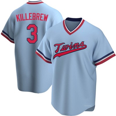 Men's Harmon Killebrew Minnesota Twins Replica Light Blue Road Cooperstown Collection Jersey