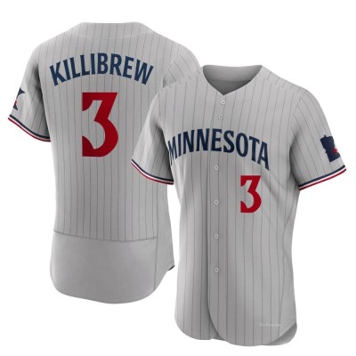 Men's Harmon Killibrew Minnesota Twins Authentic Gray Road Jersey