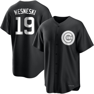 Men's Hayden Wesneski Chicago Cubs Replica Black/White Jersey