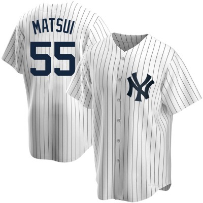 Men's Hideki Matsui New York Yankees Replica White Home Jersey