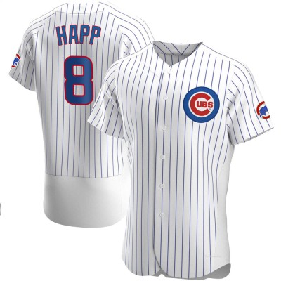 Men's Ian Happ Chicago Cubs Authentic White Home Jersey