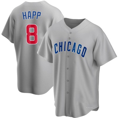 Men's Ian Happ Chicago Cubs Replica Gray Road Jersey