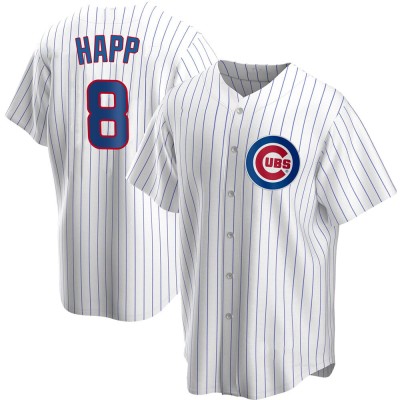 Men's Ian Happ Chicago Cubs Replica White Home Jersey