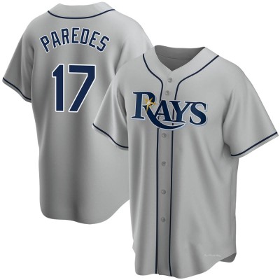 Men's Isaac Paredes Tampa Bay Rays Replica Gray Road Jersey