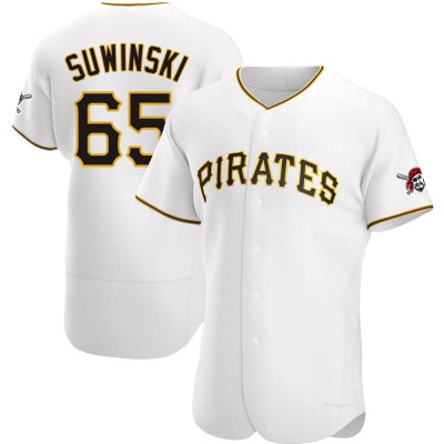 Men's Jack Suwinski Pittsburgh Pirates Authentic White Home Jersey