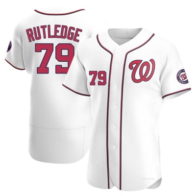 Men's Jackson Rutledge Washington Nationals Authentic White Home Jersey