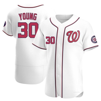 Men's Jacob Young Washington Nationals Authentic White Home Jersey