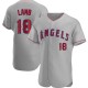 Men's Jake Lamb Los Angeles Angels Authentic Gray Road Jersey