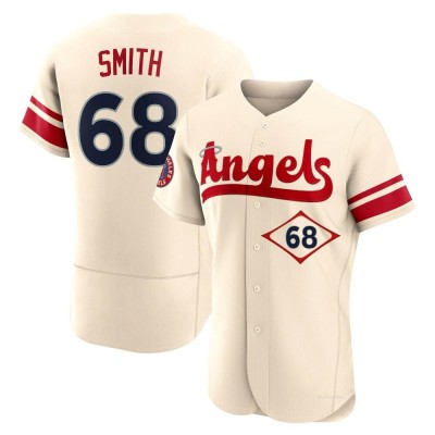 Men's Jake Smith Los Angeles Angels Authentic Cream 2022 City Connect Jersey