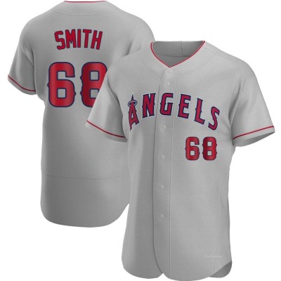 Men's Jake Smith Los Angeles Angels Authentic Gray Road Jersey